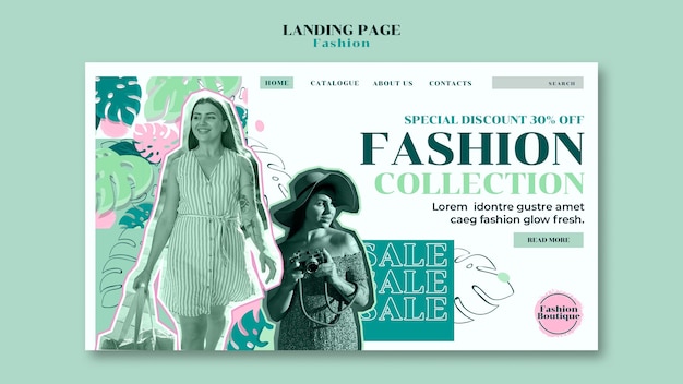 Free PSD fashion template design