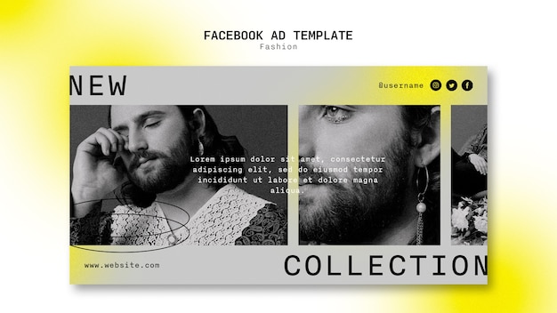 Fashion trends facebook template