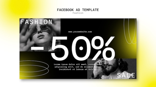 Fashion trends facebook template