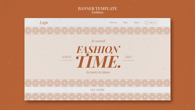 Free PSD fashion trends landing page  template