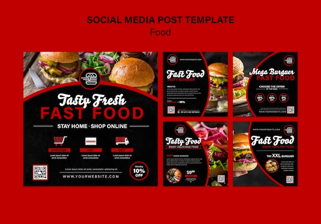 Fast food social media posts