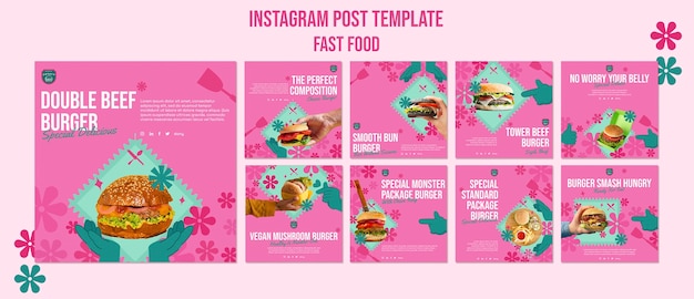 Free PSD fast food template design