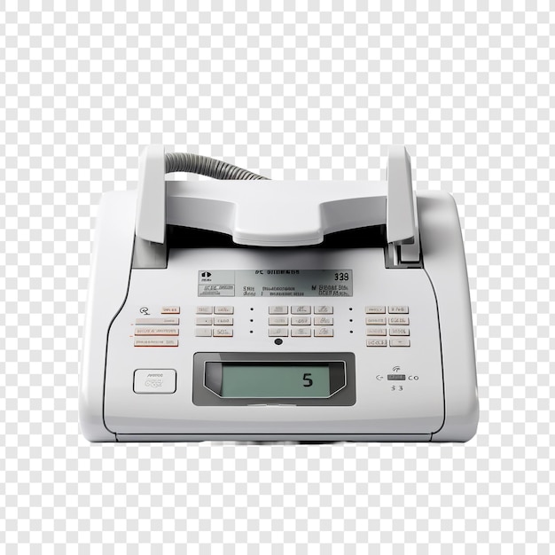 Free PSD fax isolated on transparent background