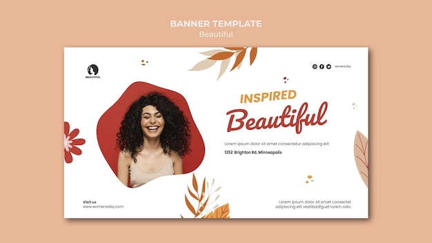 Feel beautiful banner template