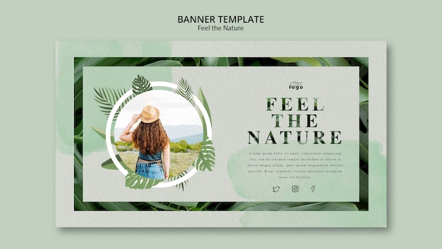 Free PSD feel the nature banner