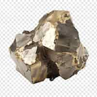 Free PSD fes2 pyrite isolated on transparent background