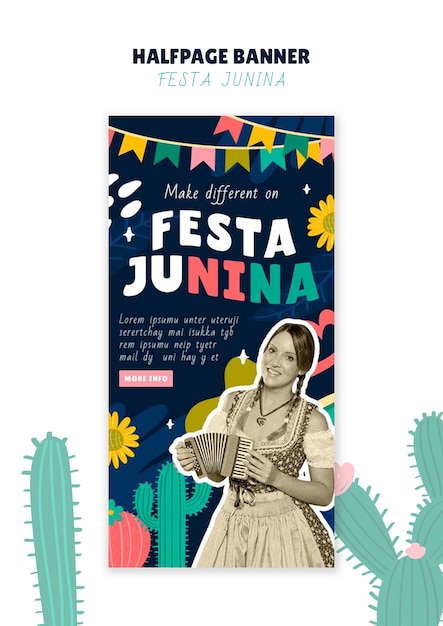 Festa junina template design