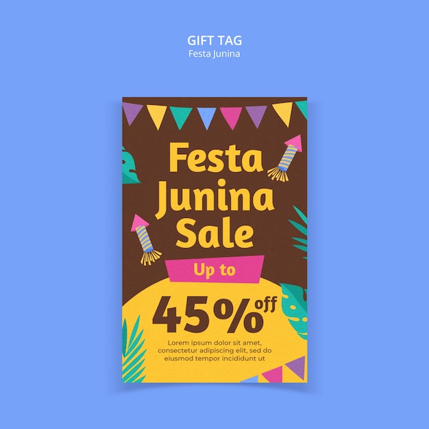 Festa junina template design