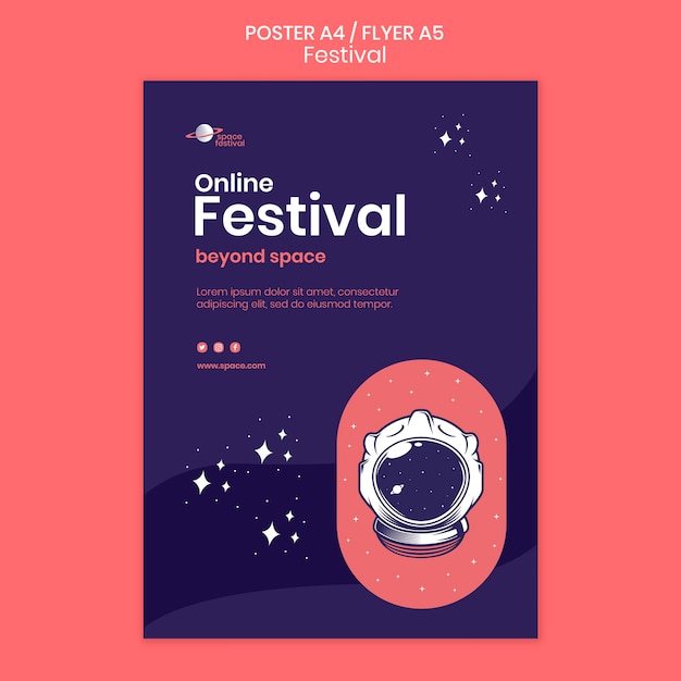 Festival poster template