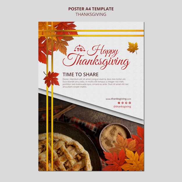 Festive thanksgiving day print template