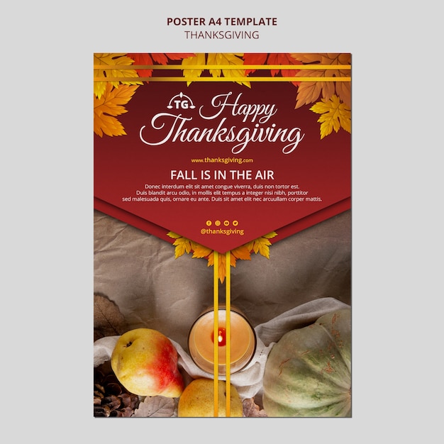 Festive thanksgiving day print template