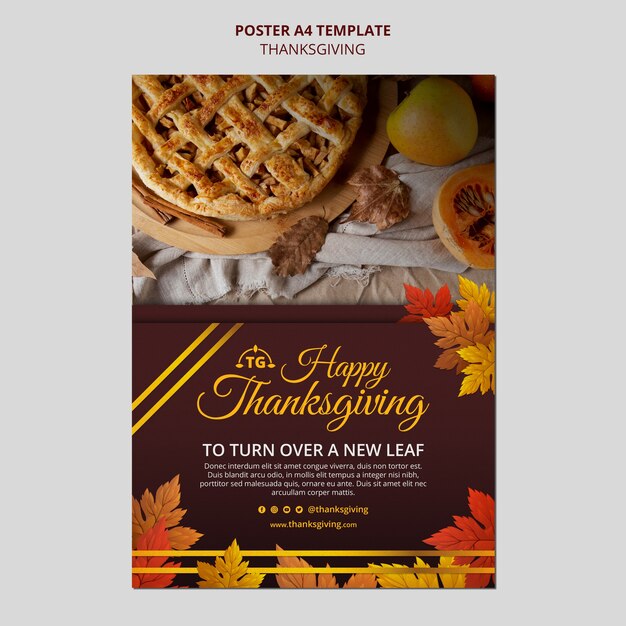 Festive thanksgiving day print template