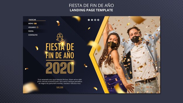 Fiesta de fin de ano 2020 landing page