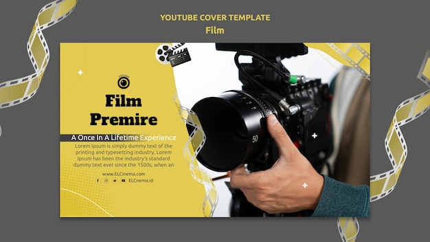 Film and cinema youtube cover template