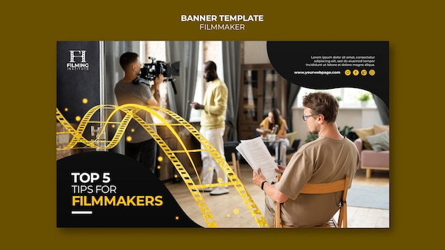 Filmmaker banner template design