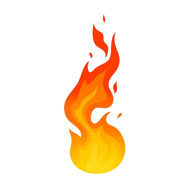 Free PSD fire  element illustration