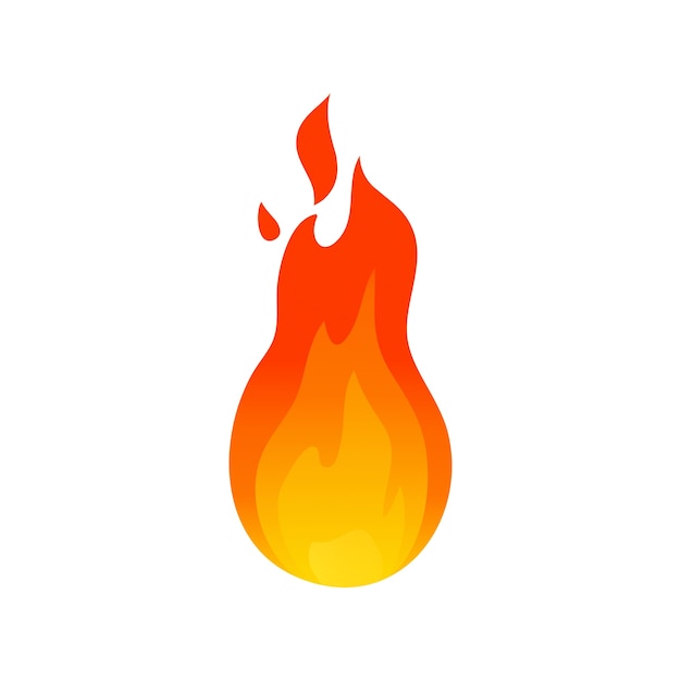 Free PSD fire  element illustration