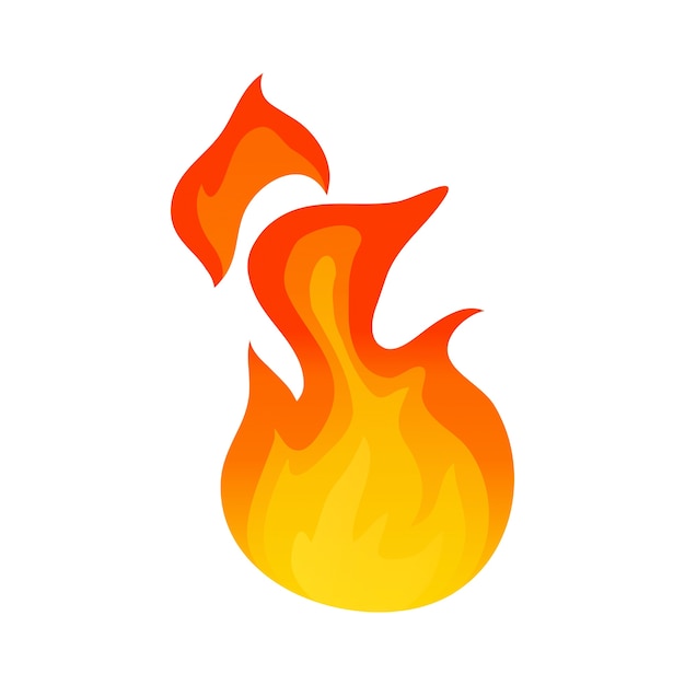 Free PSD fire  element illustration