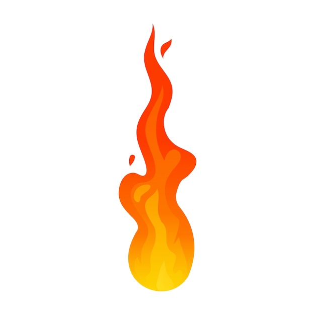 Free PSD fire  element illustration