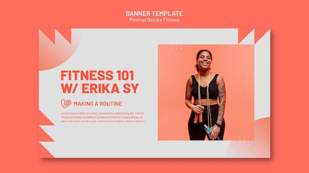 Fitness banner template