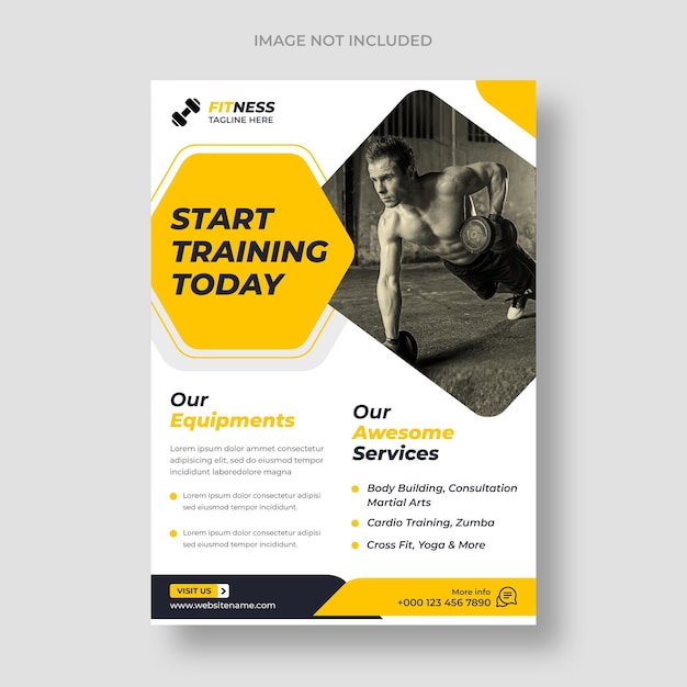 fitness flyer template