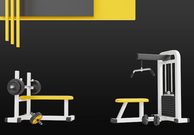 Free PSD fitness items background