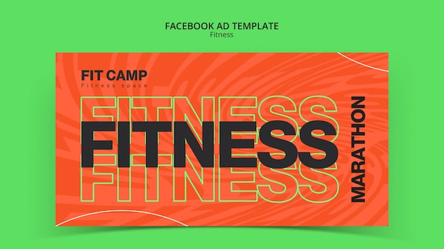 Free PSD fitness journey facebook template