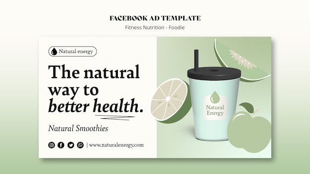 Free PSD fitness nutrition template design