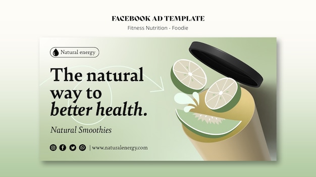 Free PSD fitness nutrition template design