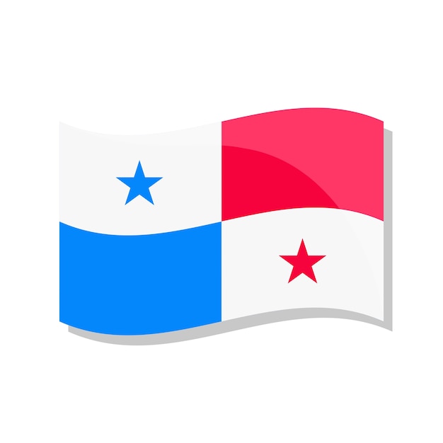 Free PSD flag of panama illustration