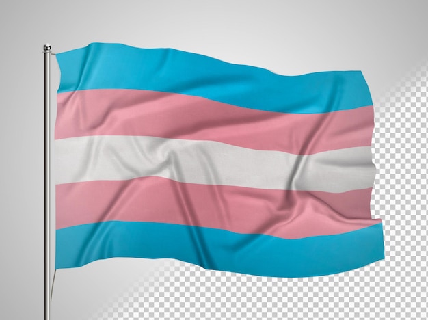 Free PSD flag of the trans pride.