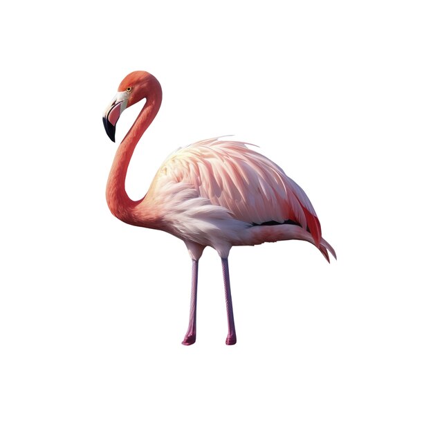 Free PSD flamingo bird isolated