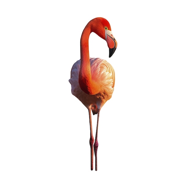 Free PSD flamingo bird isolated