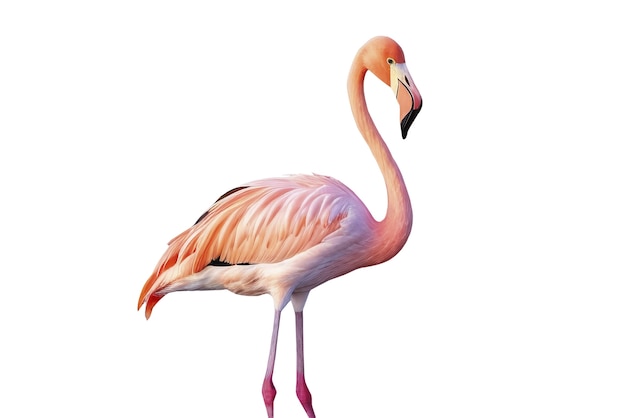 Free PSD flamingo bird isolated