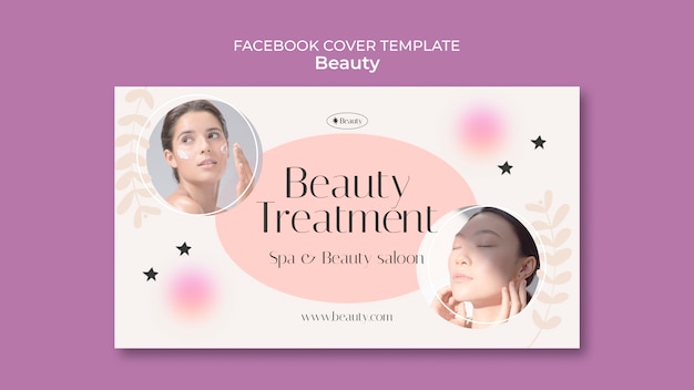 Free PSD flat design beauty design  template