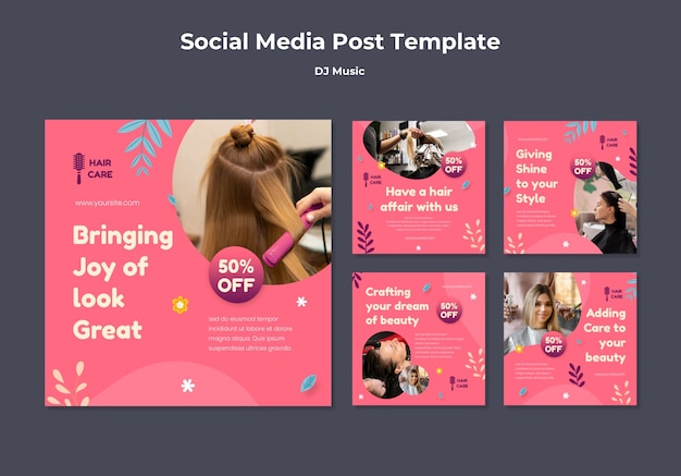 Flat design business template