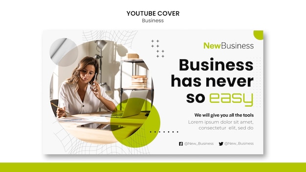 Flat design business template