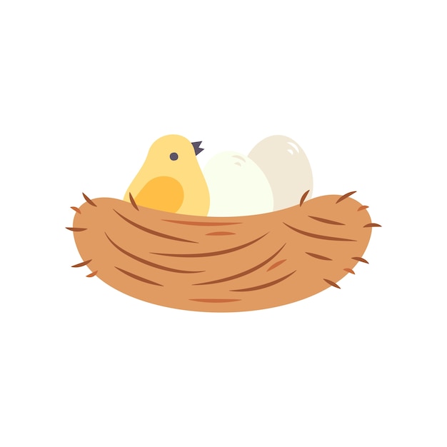 Free PSD flat design chicken isolated