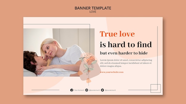 Flat design couple template