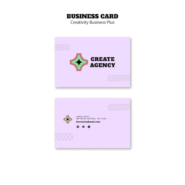 Free PSD flat design creative business template