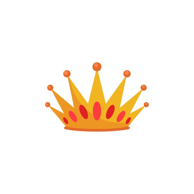 Free PSD flat design crown illustration