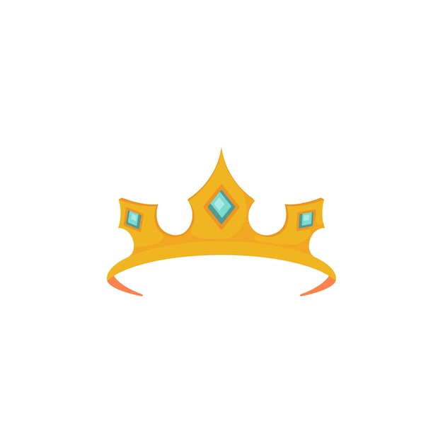 Free PSD flat design crown illustration