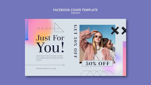 Flat design fashion  template