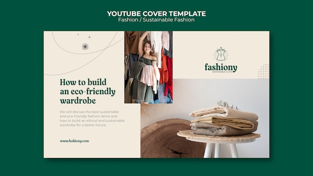 Free PSD flat design fashion template