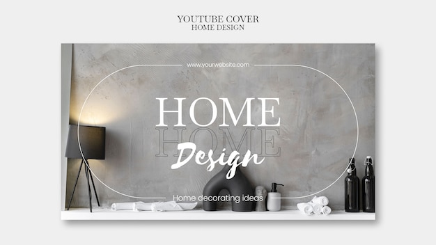 Free PSD flat design home design template