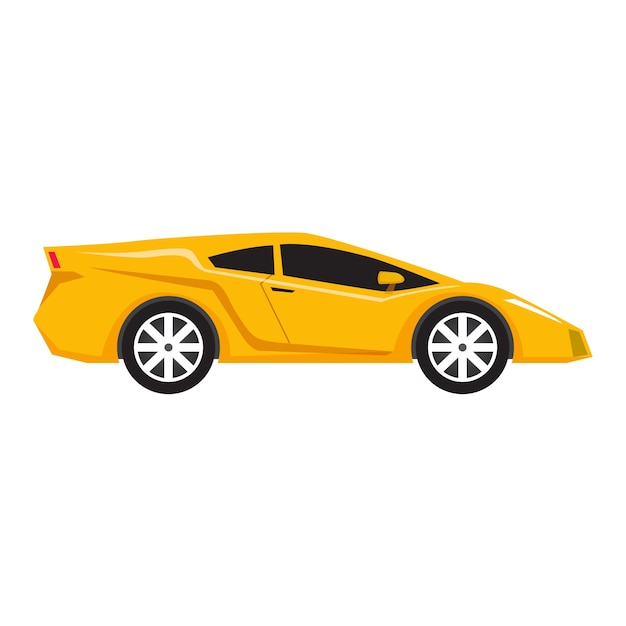 Free PSD flat design illustration of car