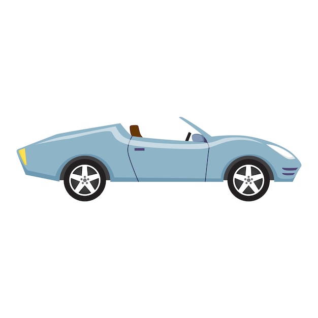 Flat design illustration of car