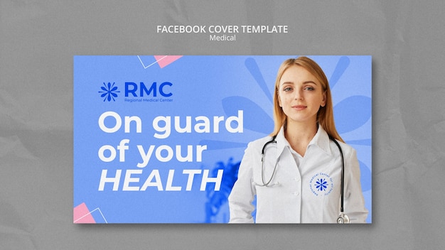 Flat design medic template