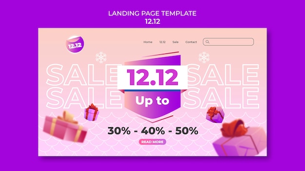 Flat design sale template