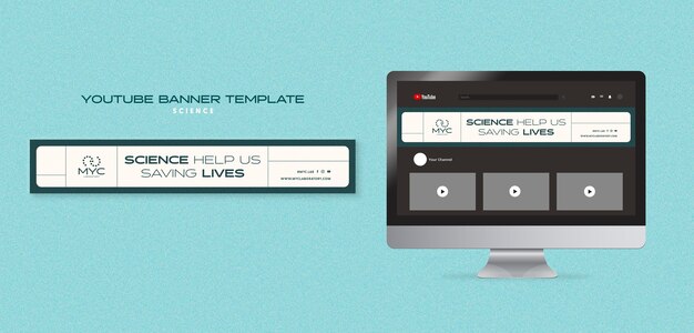 Flat design science template